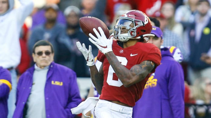 Smith had more receiving yards (1,256) than either of the Tide’s two first-round receivers.